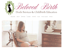 Tablet Screenshot of belovedbirthdoula.com